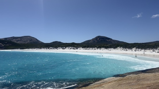 Lucky Bay wit zandstrand Western Australia